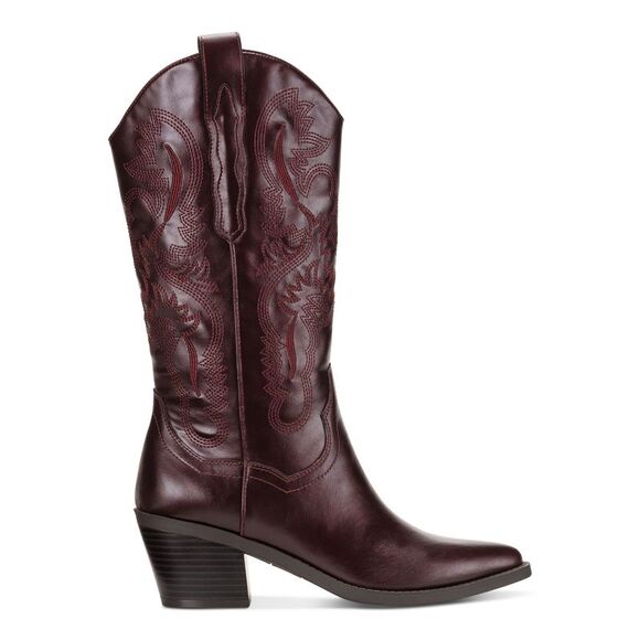 SUN STONE Shoes - SUN STONE Womens Brown Pull Tab Cushioned Bernarrd Pointed Toe Western Boot 5 M